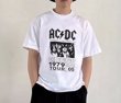 画像2: ACDC short sleeve Print Tshirts 　ユニセックス男女兼用ACDCバンドプリント  半袖 Tシャツ (2)