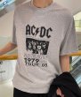 画像3: ACDC short sleeve Print Tshirts 　ユニセックス男女兼用ACDCバンドプリント  半袖 Tシャツ (3)