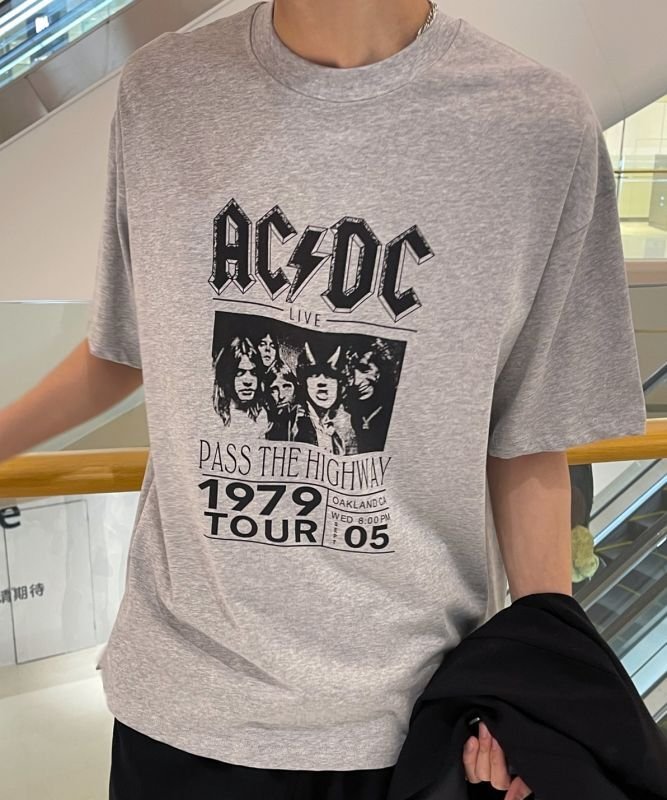 画像3: ACDC short sleeve Print Tshirts  ユニセックス男女兼用ACDCバンドプリント  半袖 Tシャツ (3)