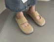 画像5: Women canvas casual flat outer wear fisherman Baotou half slippers espadrilles sandals slippers 　キャンバス カジュアル エスパドリーユフラットサンダル スリッパ (5)
