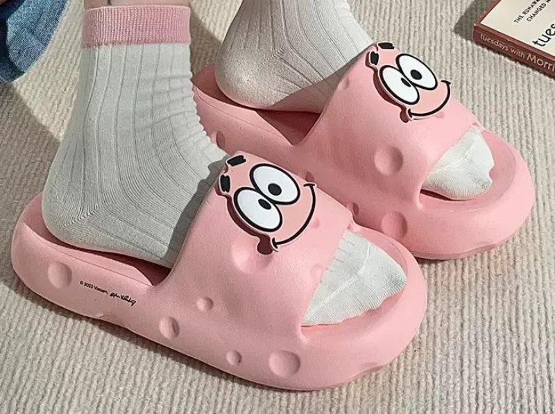 画像6: SpongeBob sandals slippers 　スポンジボブ厚底ステッピングサンダル スリッパ (6)