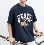 画像4: PEACE Popeye family Print Tshirts 　ユニセックス男女兼用ポパイファミリープリント  半袖 Tシャツ (4)