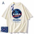 画像1: NASA GISS x Astronaut print Print Tshirts 　ユニセックス男女兼用 NASAナサ×宇宙飛行士 半袖 Tシャツ (1)