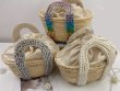 画像13: Crystal Diamond & Pearl & Color Stone Small Basket Tote Shoulder Bag straw woven bag　クリスタルダイヤモンド＆パール＆カラーストーンスモールかごトートショルダーバッグ籠かごバッグバスケットバッグ (13)
