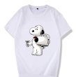 画像1: Spoof Snoopy Print Tshirts 　ユニセックス男女兼用 なりすましスヌーピープリント 半袖 Tシャツ (1)