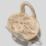 画像8: Crystal Diamond & Pearl & Color Stone Small Basket Tote Shoulder Bag straw woven bag　クリスタルダイヤモンド＆パール＆カラーストーンスモールかごトートショルダーバッグ籠かごバッグバスケットバッグ (8)