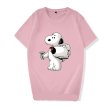 画像7: Spoof Snoopy Print Tshirts 　ユニセックス男女兼用 なりすましスヌーピープリント 半袖 Tシャツ (7)