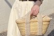 画像6: Crystal Diamond & Pearl & Color Stone Small Basket Tote Shoulder Bag straw woven bag　クリスタルダイヤモンド＆パール＆カラーストーンスモールかごトートショルダーバッグ籠かごバッグバスケットバッグ (6)