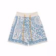 画像7: cashew flower logo jacquard knitted shorts pants 　 男女兼用ユニセックスフラワーロゴジャカードニットショーツパンツ  (7)