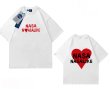 画像2: NASA LIKE×Heart Print Tshirts 　ユニセックス男女兼用 NASA LIKEナサ×ハートプリント 半袖 Tシャツ (2)