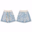 画像3: cashew flower logo jacquard knitted shorts pants 　 男女兼用ユニセックスフラワーロゴジャカードニットショーツパンツ  (3)