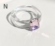 画像17: new fashion Colored gemstone diamond resin index finger ring　ニューフォアリングファッションリング指輪 (17)