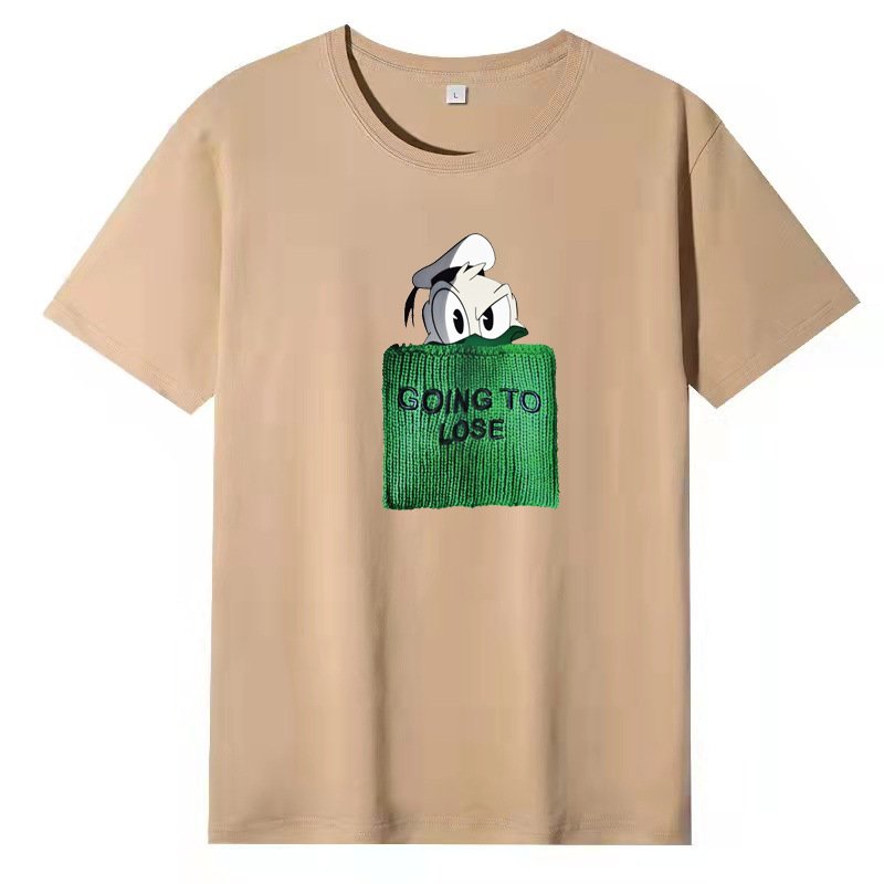 画像2: GOING TO LOSE Donald Duck Print Tshirts 　ユニセックス男女兼用 GOING TO LOSE ×ドナルドダックプリント 半袖 Tシャツ (2)