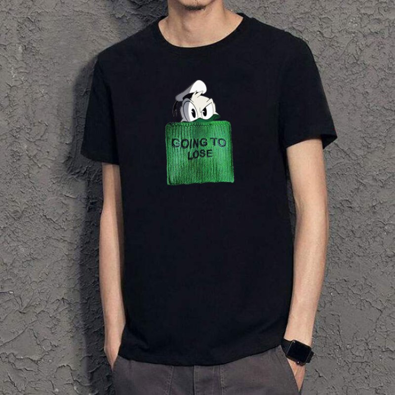 画像3: GOING TO LOSE Donald Duck Print Tshirts 　ユニセックス男女兼用 GOING TO LOSE ×ドナルドダックプリント 半袖 Tシャツ (3)