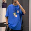 画像2: Tom and Jerry T-shirts ペアやファミリーで トム＆ジェリー オーバーサイズ Tシャツ ユニセックス 男女兼用 幅広いサイズ (2)