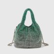 画像4: gradient rhinestone bag portable bucket bag tote shoulder bag　グラデーションカラー ラインストーンバッグバケットバッグ トートショルダーバッグ (4)