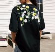 画像8: MEDM small chrysanthemum embroidery short-sleeved T-shirt　MEDM小菊フラワー刺繍 オーバーサイズ Tシャツ ユニセックス 男女兼用  (8)