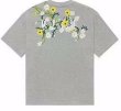 画像1: MEDM small chrysanthemum embroidery short-sleeved T-shirt　MEDM小菊フラワー刺繍 オーバーサイズ Tシャツ ユニセックス 男女兼用  (1)
