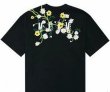 画像2: MEDM small chrysanthemum embroidery short-sleeved T-shirt　MEDM小菊フラワー刺繍 オーバーサイズ Tシャツ ユニセックス 男女兼用  (2)