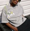 画像6: MEDM small chrysanthemum embroidery short-sleeved T-shirt　MEDM小菊フラワー刺繍 オーバーサイズ Tシャツ ユニセックス 男女兼用  (6)