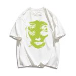 画像2: MSHI CLUB Female Face Print short-sleeved T-shirt　MSHI CLUBフェイスプリント Tシャツ ユニセックス 男女兼用  (2)