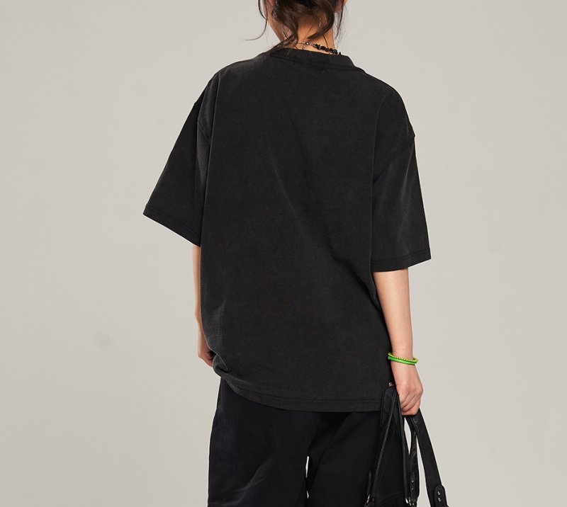 画像4: MSHI CLUB Female Face Print short-sleeved T-shirt　MSHI CLUBフェイスプリント Tシャツ ユニセックス 男女兼用  (4)