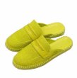 画像1: woven bottom Baotou semi-slippers flat British style slip-on slippers　ブリティッシュハーフスリッポンサンダル スリッパ (1)