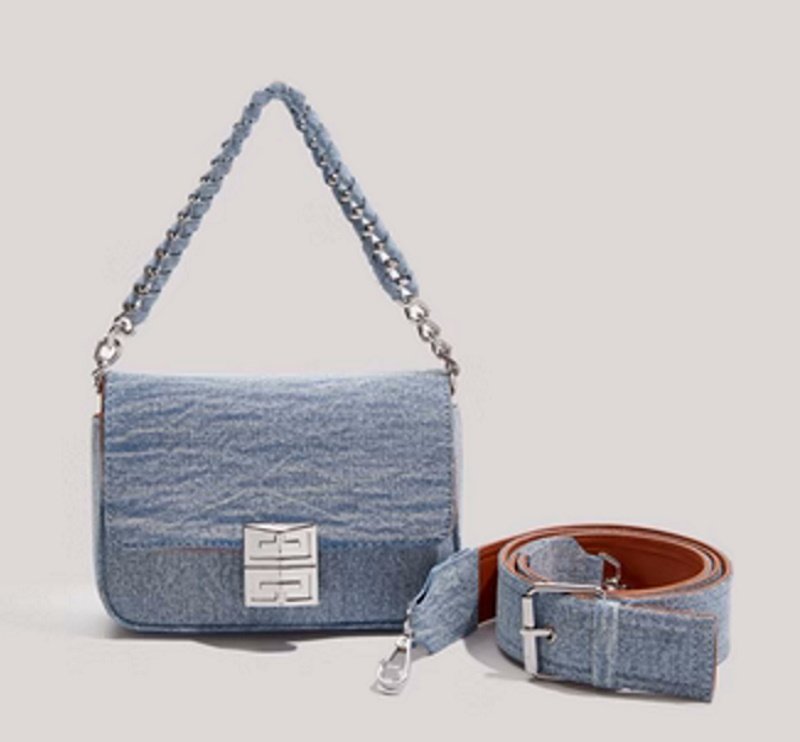 画像4: Denim 2WAY tote shoulder underarm bag　デニムスモールサイズ ２WAYトートショルダーアンダーアームバッグ (4)