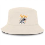 画像1: Tom and Jerry Bucket hat cap ユニセックス男女兼用 トム＆ジェリートムとジェリー  バケットハット キャップ 帽子 野球帽 ベースボールキャップ 帽子 (1)