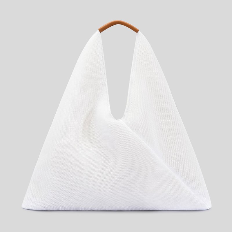 画像4: mesh personality large capacity retro simple portable underarm tote shoulder  bag　メッシュラージサイズトートショルダーアンダーアームバッグエコバッグ (4)