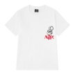 画像2: illustration short-sleeved T-shirt　スマイル＆Vプリント Tシャツ ユニセックス 男女兼用  (2)
