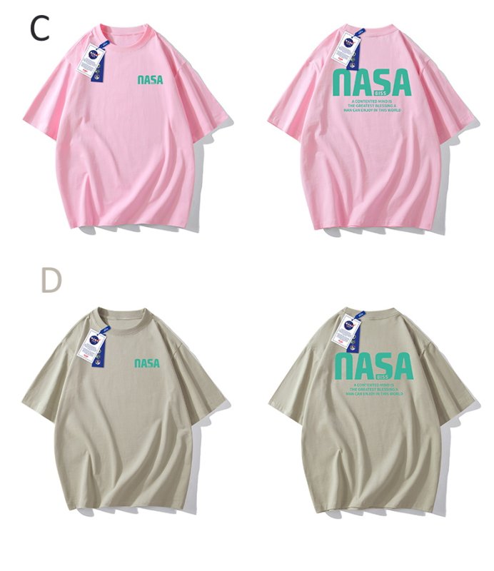 画像3: NASA logo print Print Tshirts 　ユニセックス男女兼用 NASAナサロゴプリント 半袖 Tシャツ (3)