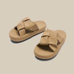 画像5: Braided leather sandal slippers 　編み込みレザーサンダル スリッパ (5)