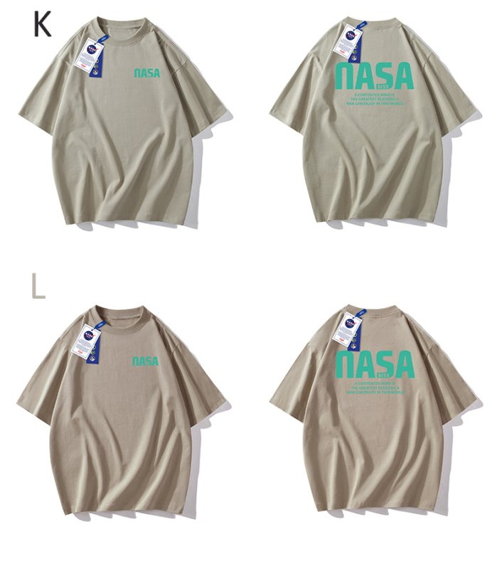 画像7: NASA logo print Print Tshirts 　ユニセックス男女兼用 NASAナサロゴプリント 半袖 Tシャツ (7)