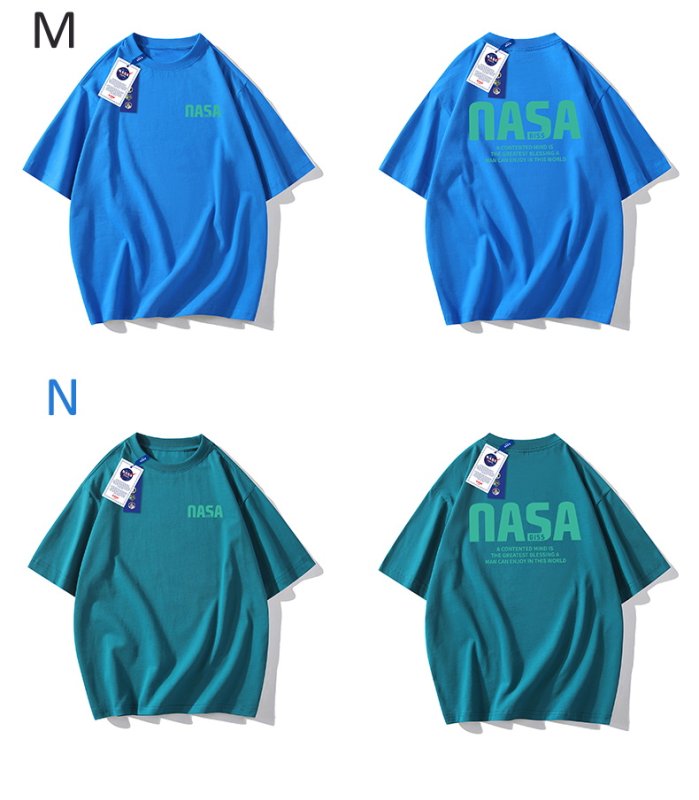 画像8: NASA logo print Print Tshirts 　ユニセックス男女兼用 NASAナサロゴプリント 半袖 Tシャツ (8)
