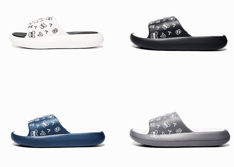 画像7: BE@RBRICK x KAWS sandals and slippers flip flops    男女兼用ユニセックスベアブリック×カウズフリップフロップサンダルシャワーサンダル ビーチサンダル (7)