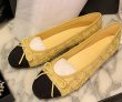 画像11: women's Small Fragrant Tweed Ballet Shallow Mouth Flat Shoes Pumps　ツイードバイカラーフラットパンプスバレーシューズ (11)