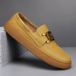 画像3: Men's leather British style loafers slip-on  メンズソフトレザーブリティッシュ ローファースリッポン シューズ (3)