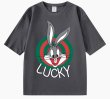 画像3: LUCKY×Bucks Bunny Print Tshirts 　ユニセックス男女兼用 LUCKY×バックスバニー半袖 Tシャツ (3)