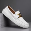 画像4: Men's leather British style loafers slip-on  メンズソフトレザーブリティッシュ ローファースリッポン シューズ (4)