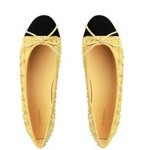 画像3: women's Small Fragrant Tweed Ballet Shallow Mouth Flat Shoes Pumps　ツイードバイカラーフラットパンプスバレーシューズ (3)