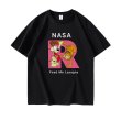 画像2: Garfield x Nasa Print Tshirts 　ユニセックス男女兼用 ガーフィールド×ナサNASA半袖 Tシャツ (2)