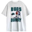 画像2: basketball bugs bunny Print Tshirts 　ユニセックス男女兼用 バスケットボールバッグスバニー半袖 Tシャツ (2)