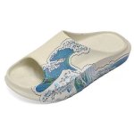 画像2: Ukiyo-e paint sandals and slippers flip flops    男女兼用ユニセックス浮世絵ペイントフリップフロップサンダルシャワーサンダル ビーチサンダル (2)