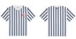 画像1: Unisex MLB stripe Print Tshirts 　ユニセックス男女兼用MLB ×ストライプ半袖 TシャツNYニューヨークヤンキース (1)