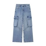 画像1: denim cargo pants JEANS Denim Pants   デニム カーゴ パンツ ジーンズ (1)