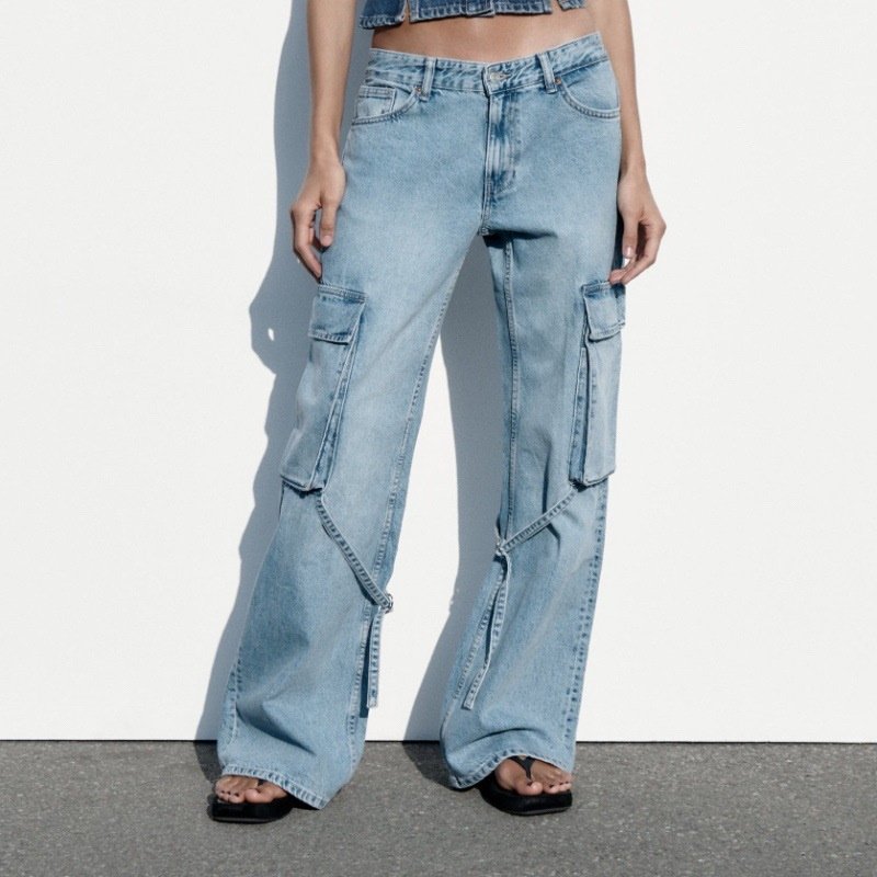 画像5: denim cargo pants JEANS Denim Pants   デニム カーゴ パンツ ジーンズ (5)