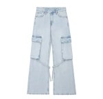 画像2: denim cargo pants JEANS Denim Pants   デニム カーゴ パンツ ジーンズ (2)