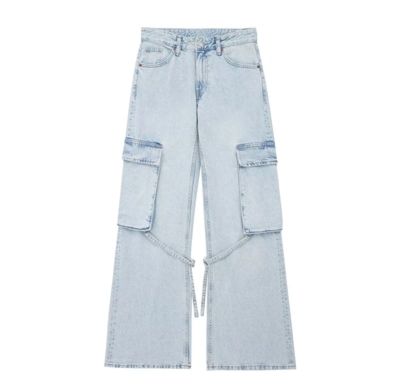 画像2: denim cargo pants JEANS Denim Pants   デニム カーゴ パンツ ジーンズ (2)