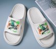 画像4: logo & graphics paint sandals and slippers flip flops    男女兼用ユニセックスロゴ＆グラフィックペイントフリップフロップサンダルシャワーサンダル ビーチサンダル (4)